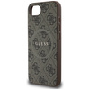 Etui Guess 4G Ring Classic Logo MagSafe  do iPhone 16e brązowy