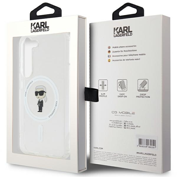 KARL LAGERFELD KLHMS24SHFCKNOT S24 S921 TRANSPARENT HARDCASE IML IKONIK MAGSAFE