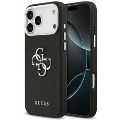 Etui Guess Grained Big 4G Classic Logo   do iPhone 17 Pro Max czarny