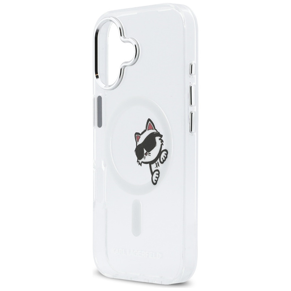 Etui Karl Lagerfeld IML Peekaboo MagSafe do iPhone 17 transparent
