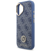 Etui Guess 4G Strass Logo & Big Strap    Metal Buttons MagSafe do iPhone 17 niebieski