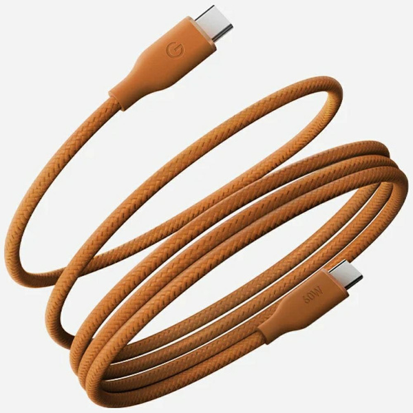 Kabel Energea Helix 60 USB-C do USB-C magnetyczny 480Mbps 60W 1.5m pomarańczowy