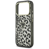 Etui Guess Leopard Glitter MagSafe do    iPhone 17 Pro Max czarny