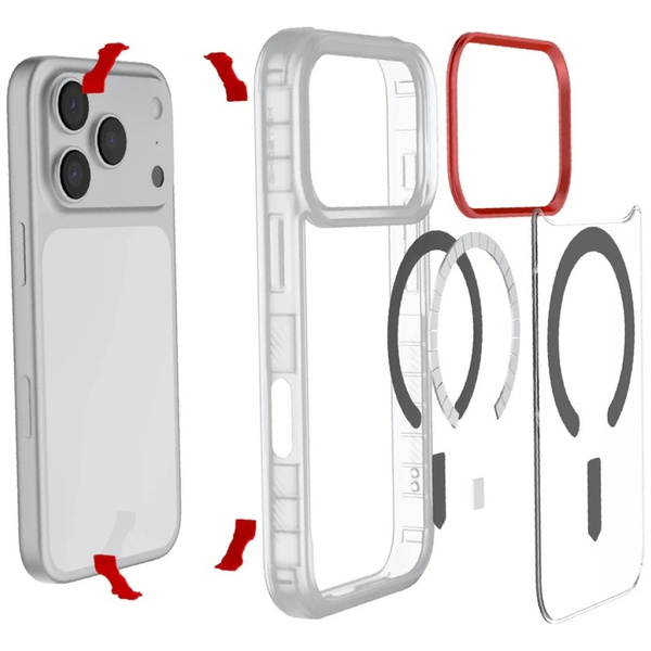 Etui Ghostek Covert MagSafe do iPhone 17 Pro przezroczysty