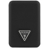 Powerbank indukcyjny Guess Grained       Triangle 5000mAh 15W USB-C MagSafe czarny