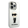 Karl Lagerfeld Ikonik Karl case for iPhone 14 Pro - transparent