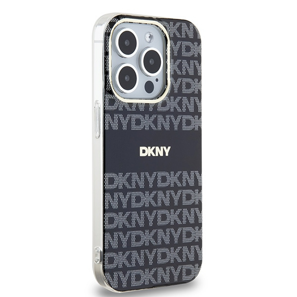 DKNY DKHMP15XHRHSEK iPhone 15 Pro Max6.7" czarny/black hardcase IML Mono & Stripe MagSafe