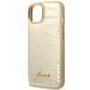 Guess GUHCP14MHGCRHD iPhone 14 Plus/ 15 Plus 6.7" złoty/gold hardcase Croco Collection