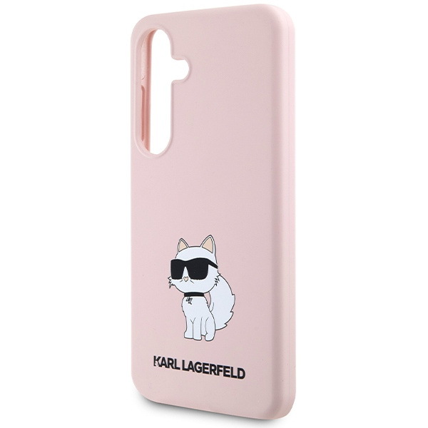 KARL LAGERFELD KLHCS24SSNCHBCP S24 S921 HARDCASE RÓŻOWY/PINK SILICONE CHOUPETTE