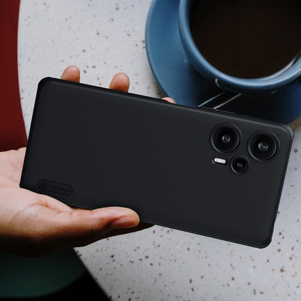 Xiaomi Redmi Note 12 Turbo / Xiaomi Poco F5 Armored Case Nillkin Super Frosted Shield Pro Armored Cover - Black