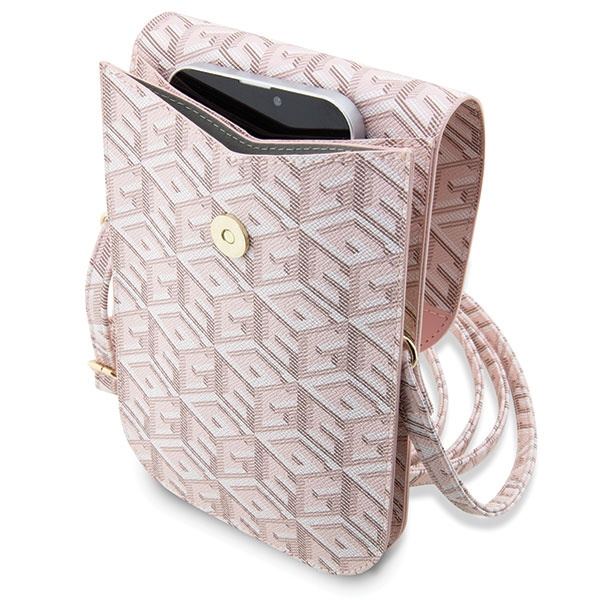 Guess Torebka GUWBHGCFSEP różowy/pinkGCube Stripe