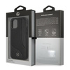 Etui Mercedes Leather Perforated Area na iPhone 12 Pro Max - czarne
