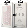 KARL LAGERFELD KLHCP15LPQKPMP IPHONE 15 PRO 6.1" RÓŻOWY/PINK HARDCASE QUILTED K PATTERN