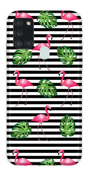 CASEGADGET CASE OVERPRINT FLAMINGOS SAMSUNG GALAXY A21S