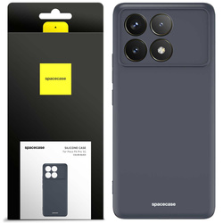 Spacecase Etui Silicone Case Poco F6 Pro 5G black