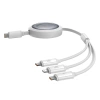 Kabel Baseus Free2Draw CB000084 zwijany USB-C - Lightning / USB-C / micro USB 100W 1.1m - biały