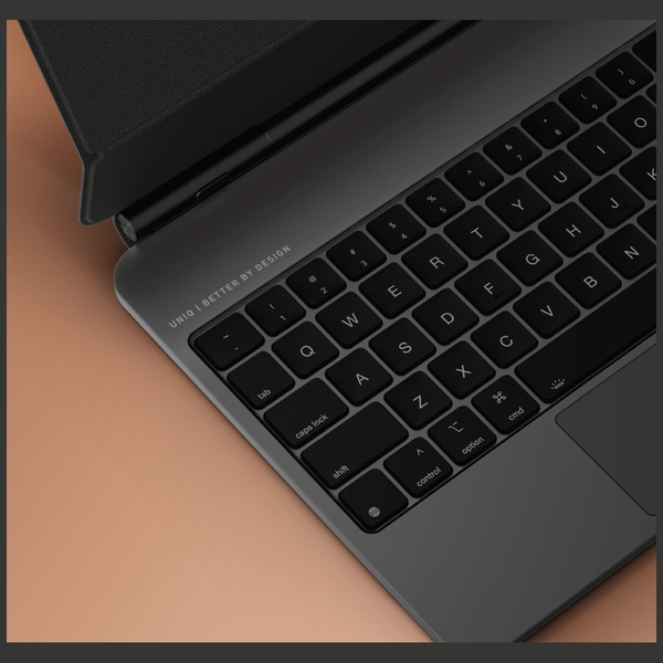Etui UNIQ Venno Pro Magnetic Smart       z klawiaturą do iPad Pro 11" M4 caramel