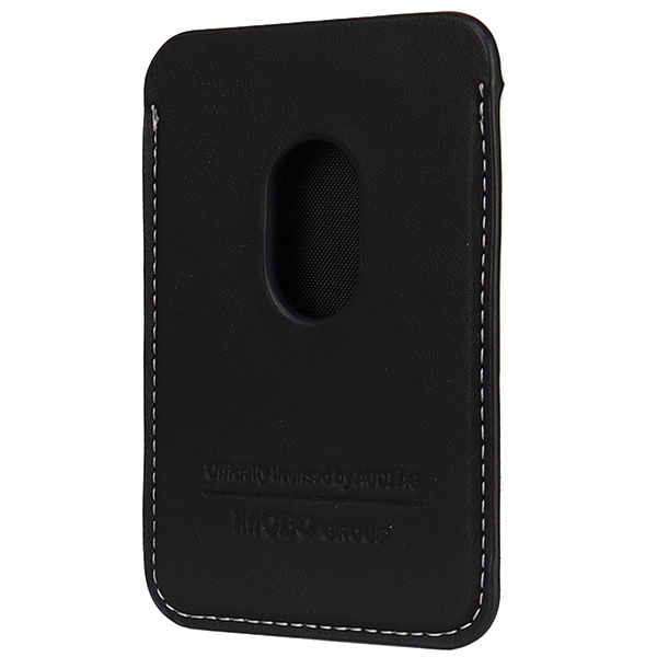 Audi Synthetic Leather Wallet Card Slot  czarny/black MagSafe AU-MSCH-Q3/D1-BK