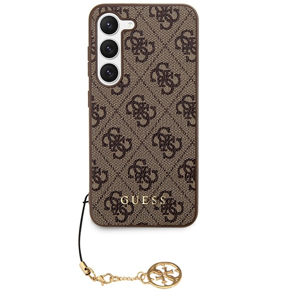 GUESS GUHCS23SGF4GBR S23 S911 BRĄZOWY/BROWN HARDCASE 4G CHARMS COLLECTION