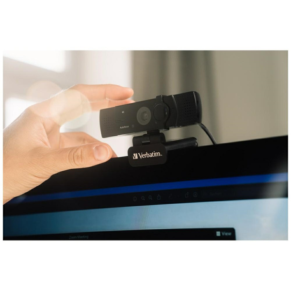 Verbatim Kamera internetowa z mikrofonemFull HD 1080p AWC-03 czarny/black 49580