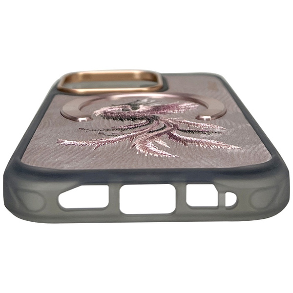 Etui Nimmy Magnetic Fantasy Animal       MagSafe do iPhone 16 Pro różowo złoty