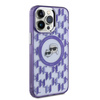Karl Lagerfeld KLHMP15LHMCKMHU iPhone 15 Pro 6.1" fioletowy/purple IML Monogram Karl&Choupette Head MagSafe