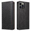 Magnet Strap Case etui do iPhone 12 Pro pokrowiec portfel + mini smycz zawieszka czarny