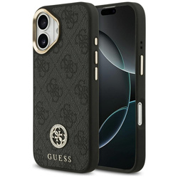 Etui Guess 4G Strass Logo MagSafe do     iPhone 17 czarny