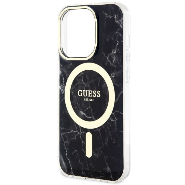 Guess GUHMP14XPCUMAK iPhone 14 Pro Max6.7" czarny/black hardcase Marble MagSafe