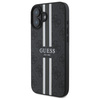 Guess GUHMP16SP4RPSK iPhone 16 6.1"      czarny/black hardcase 4G Printed Stripes MagSafe