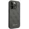 Guess GUHCP14XG4GFGR iPhone 14 Pro Max6,7" szary/grey hard case 4G Metal Gold Logo