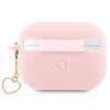 Guess GUAP2LSCHSP AirPods Pro 2 (2022/2023) cover różowy/pink Silicone Charm Heart Collection