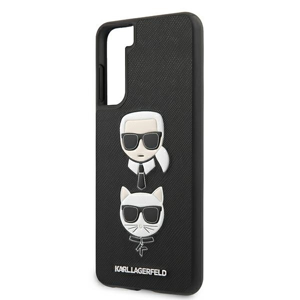KARL LAGERFELD KLHCS21MSAKICKCBK S21+ G996 CZARNY/BLACK HARDCASE SAFFIANO IKONIK KARL&CHOUPETTE HEAD