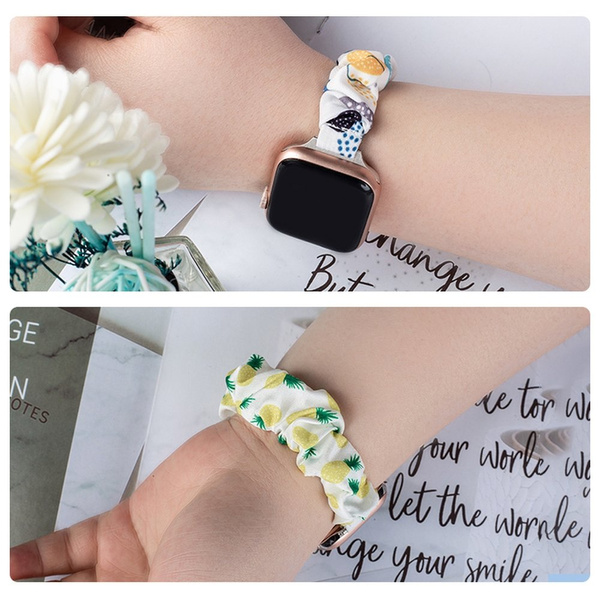 CLOTH WATCH 7 BAND 7/6/5/4/3/2 / SE (41/40 / 38MM) STRAP BRACELET BRACELET WITH ELASTIC PINEAPPLE
