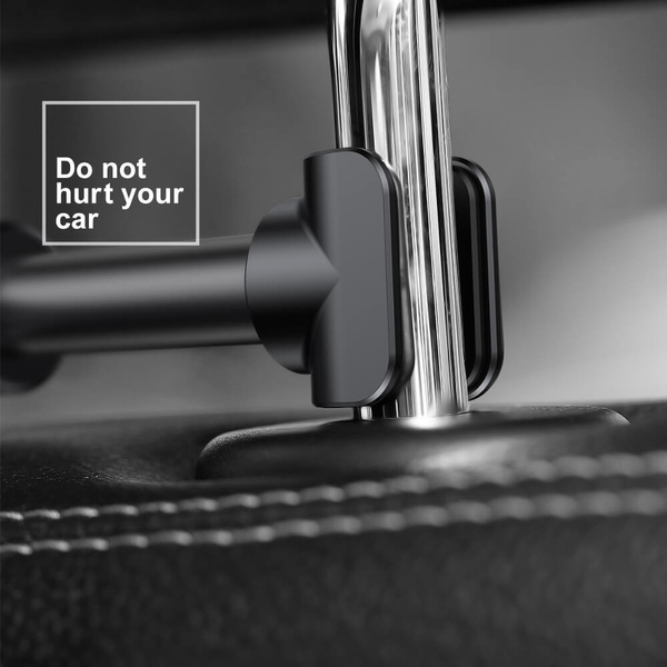 Baseus Backseat Car Mount SUHZ-01 Car Headrest Holder for Tablets / Smartphones 4.7-12.9" - Black