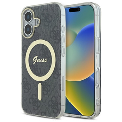 Guess GUHMP16MH4STK iPhone 16 Plus 6.7"  czarny/black hardcase IML 4G MagSafe