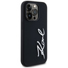 Etui Karl Lagerfeld Silicone Metal        Script Logo do iPhone 14 Pro czarny