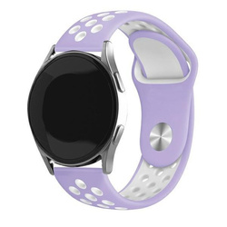 Beline pasek Watch 20mm Sport Silicone fioletowo-biały purple/white box