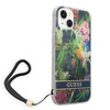 Guess GUOHCP14MHFLSB iPhone 14 Plus / 15 Plus 6.7" niebieski/blue hardcase Flower Strap