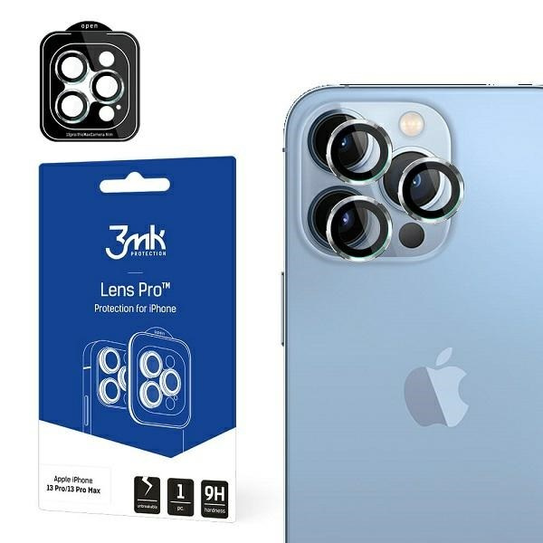 Osłona aparatu 3mk Lens Protection Pro na iPhone 13 Pro / iPhone 13 Pro Max - srebrna