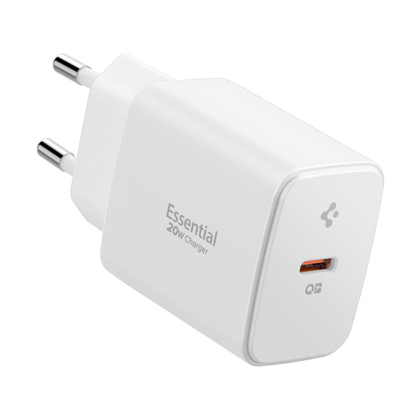 SPIGEN ESSENTIAL EE201EU 1-PORT NETWORK CHARGER 20W WHITE