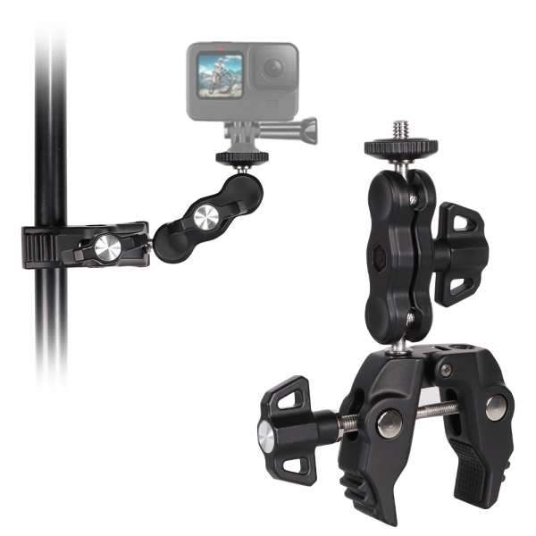 PHONE AND SPORTS CAMERA HOLDER WITH CLAMP