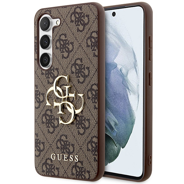 Guess GUHCS24S4GMGBR S24 S921brązowy/brown hardcase 4G Big Metal Logo