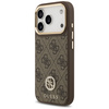 Etui Guess 4G Strass Logo & Big Strap    Metal Buttons MagSafe do iPhone 17 Pro brązowy