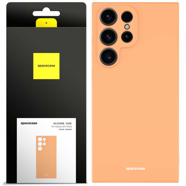 Spacecase Etui Silicone Case Galaxy S23 Ultra orange