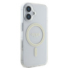 Guess GUHMP16SHFGERET iPhone 166.1" przeźroczysty/transparent hardcase IML Glitter Circle MagSafe