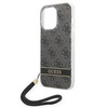 Guess GUOHCP14LH4STK iPhone 14 Pro 6,1" czarny/black hardcase 4G Print Strap