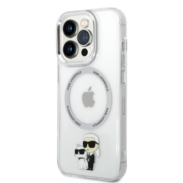 KARL LAGERFELD KLHMP14XHNKCIT IPHONE 14 PRO MAX 6.7 "HARDCASE TRANSPARENT ICONIC KARL & CHUPETTE MAGSAFE