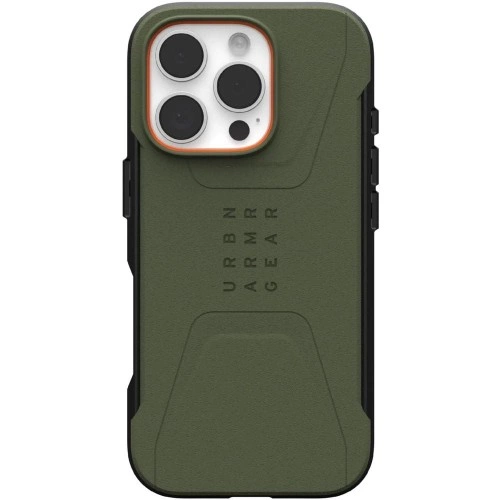 UAG Civilian Magsafe - obudowa ochronna do iPhone 16 Pro kompatybilna z MagSafe Olive/Black