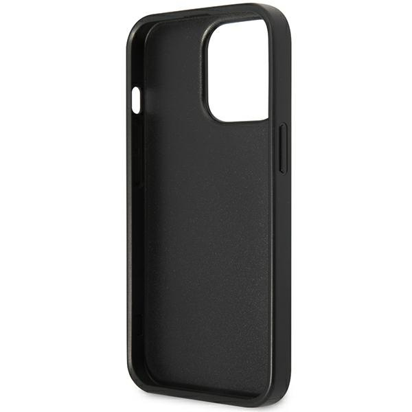 Guess GUHCP13LP4TPK iPhone 13 Pro / 136,1" czarny/black hardcase 4G Triangle Logo Cardslot
